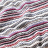 Ribgebreide horizontale strepen met glitter,  thumbnail number 2