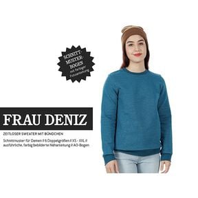 MEVROUW DENIZ Tijdloze trui met manchetten | Studio Schnittreif | XS-XXL, 