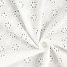 Katoenen stof los borduursel bloemen – wit,  thumbnail number 3