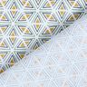 Katoenen stof Cretonne Geometrische vormen – wit/olijf,  thumbnail number 4