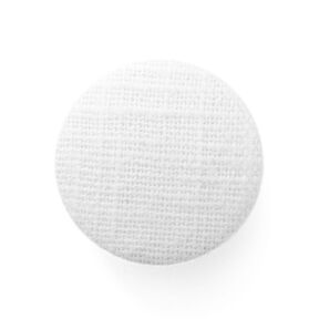 Beklede knoop, linnen medium – wit, 
