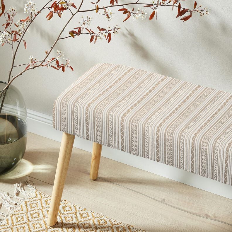 Decostof Jacquard Etnische strepen &ndash; anemoon/ecru,  image number 5