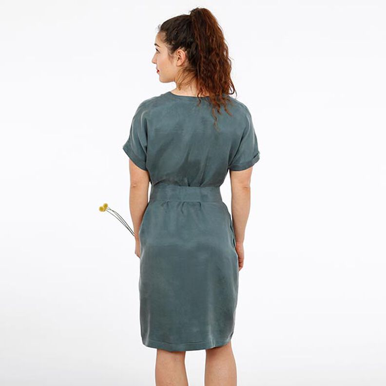 FRAU VIKKI - losse jurk met V-hals en riem, Studio Schnittreif | XS - XXL,  image number 3