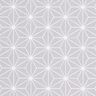 Katoenen stof Cretonne Japanse sterren Asanoha – grijs,  thumbnail number 1