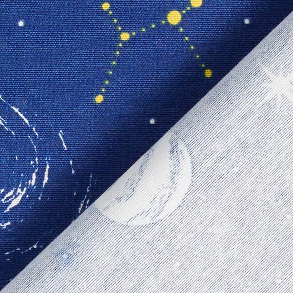 Decostof Canvas Planetarium Glow in the Dark – marineblauw, image number 4