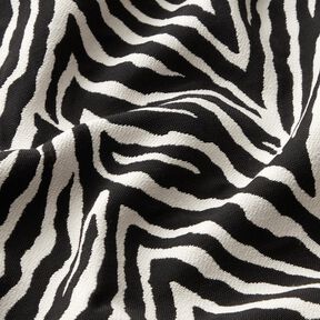 Decostof Jacquard Zebra – ivoor/zwart, 