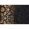 French Terry sommersweat Stof voor rand gouden ornamenten | Glitzerpüppi – zwart/oud goud,  thumbnail number 8