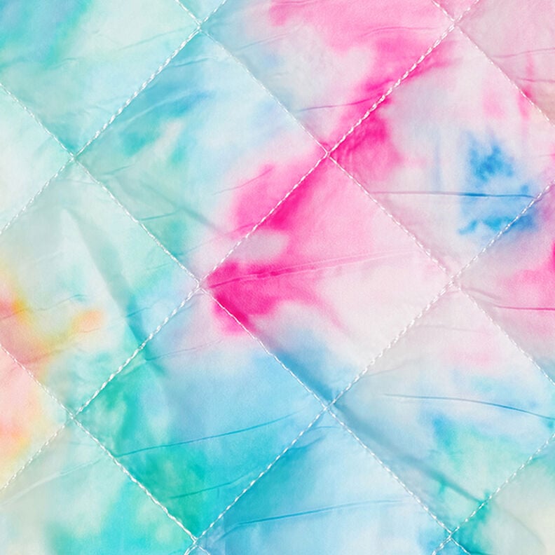 Doorgestikte stof Regenboog kleurverloop – wit/kleurenmix,  image number 5