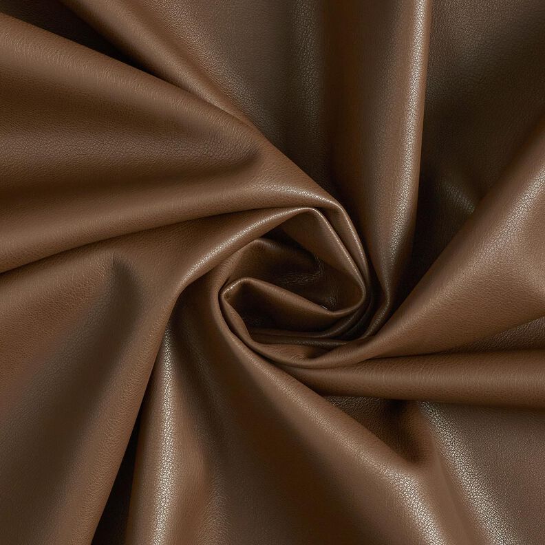 Imitatieleer met velours achterkant  – donkerbruin,  image number 1