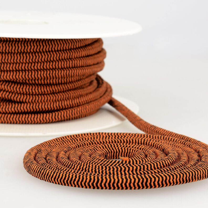 Outdoor Gummikoord [Ø 5 mm] – oranje/zwart,  image number 1