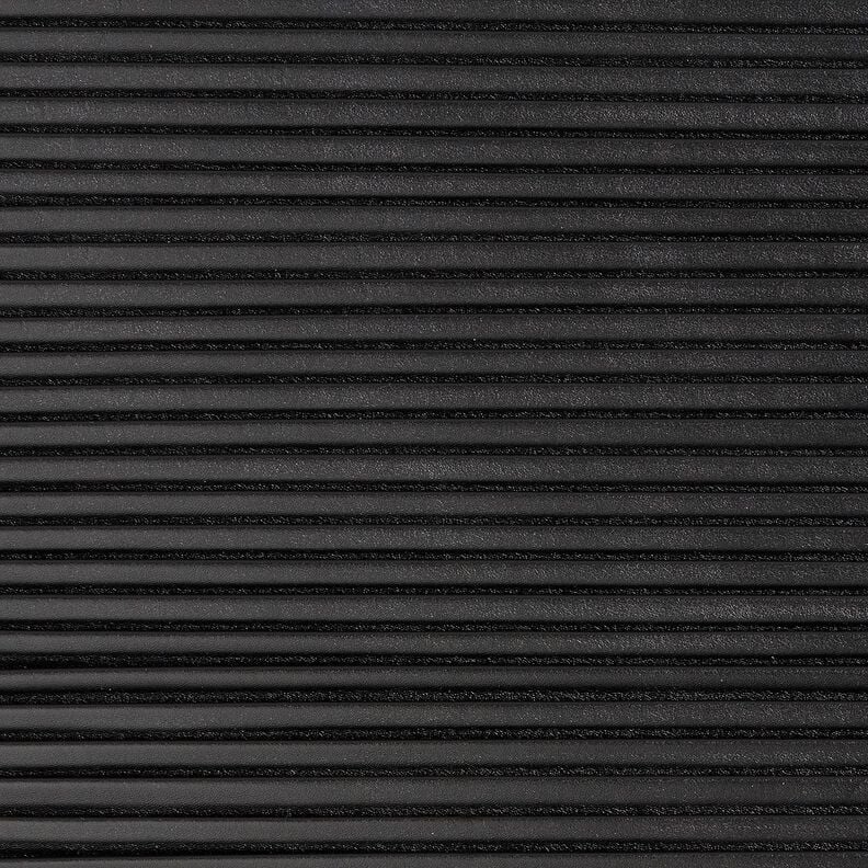 Imitatieleer Plissé – zwart,  image number 1