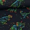 Katoenjersey Dino contouren | Glitzerpüppi – zwart/kleurenmix,  thumbnail number 2