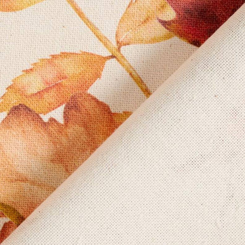 Decostof half panama herfstbladeren gerecycled – natuur, image number 4