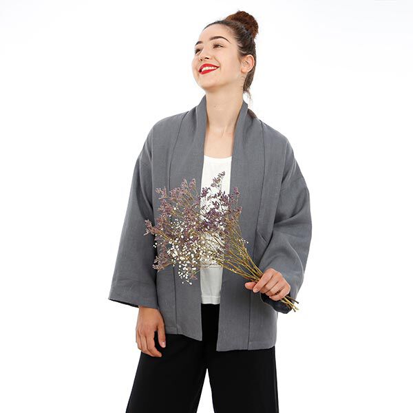 FRAU SINA - kimono-jas met schuine zakken, Studio Schnittreif  | XS -  XXL,  image number 9