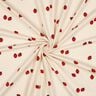 GOTS Katoenjersey Aardbeien | Poppy Fabrics – lichtbeige/karmijnrood,  thumbnail number 3