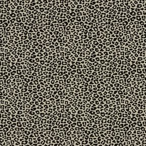 Katoenjersey Mini luipaardprint – greige/zwart | Stofrestant 100cm, 