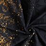 French Terry sommersweat Stof voor rand gouden ornamenten | Glitzerpüppi – zwart/oud goud,  thumbnail number 3
