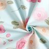 Gecoate katoen Romantische rozen – babyblauw,  thumbnail number 4