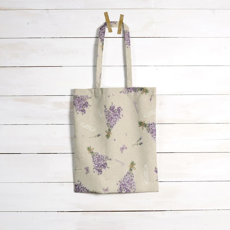 Gecoate katoen Lavendel boeket – natuur/lavendel,  image number 8