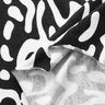 Viscose jersey abstract luipaardpatroon – zwart/wit,  thumbnail number 3