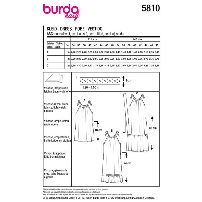 Jurk | Burda 5810 | 34-48, image number 12