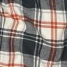 Katoenflanel Geruit met visgraatpatroon – zwart blauw/creme,  thumbnail number 2