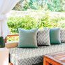 Outdoorstof jacquard Ikat patroon – lichtgrijs,  thumbnail number 6