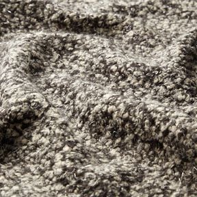 Tricot bouclé Glitterdraden melange – cashew/zwart, 
