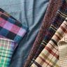 Mantelstof doubleface ruit – beige/bruin,  thumbnail number 6