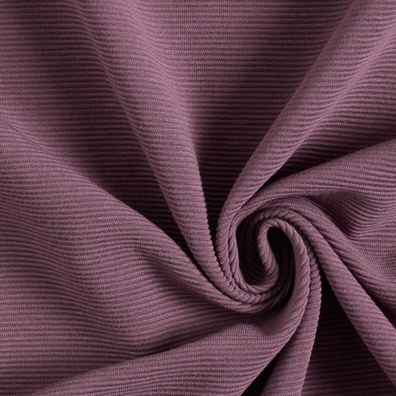 Ottomaanse ribjersey effen – aubergine,  image number 1