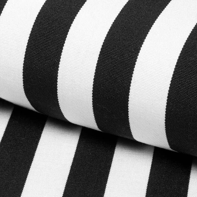 Outdoor Ligstoel stof Lengtestrepen 45 cm – zwart,  image number 1