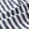 Katoenen stof Cretonne maritieme streep – zwart blauw/licht taupe,  thumbnail number 2