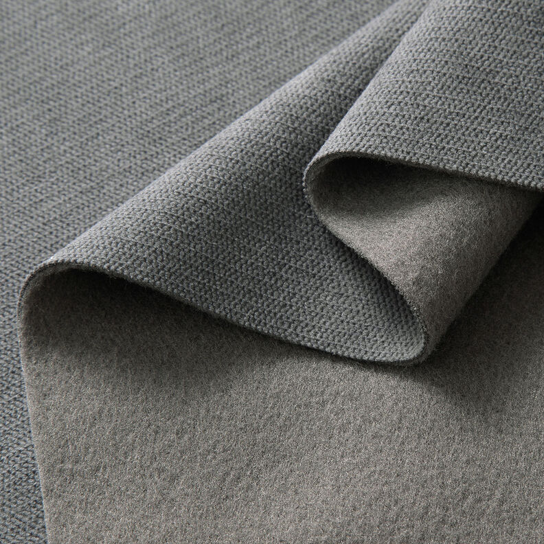 Thermische gordijnstof fijn geweven look – leigrijs, image number 4