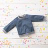 Lichte French Terry effen – jeansblauw,  thumbnail number 5