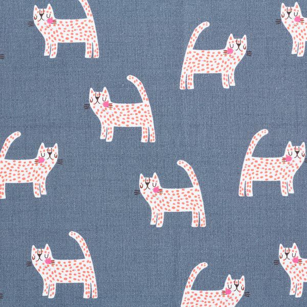 Decostof Half panama Katten – donkergrijs, image number 1