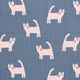 Decostof Half panama Katten – donkergrijs,  thumbnail number 1