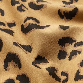 Decostof Half panama Luipaardpatroon – mocca/zwart, 