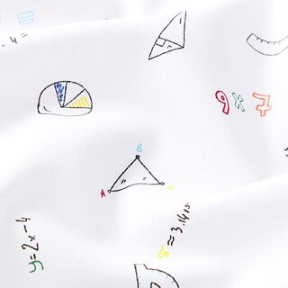 Katoenpopeline Mathe – wit, 