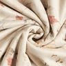 Stretchvelours met Sherpa-achterkant en delicate bloemen | Katia Fabrics – natuur,  thumbnail number 4