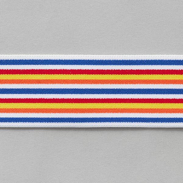 Elastiek [ 4 cm ] – wit/rood,  image number 2