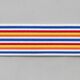 Elastiek [ 4 cm ] – wit/rood,  thumbnail number 2