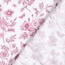 Viscosestof Bloemen en vlinders – wit/druif,  thumbnail number 4