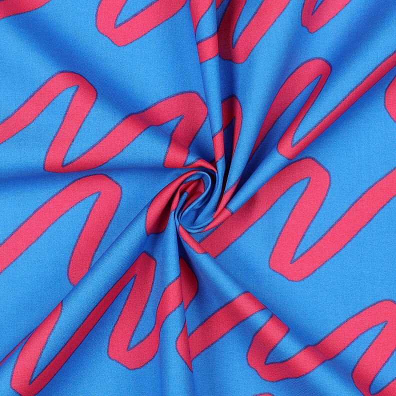 Katoenpopeline Making Waves | Nerida Hansen – blauw,  image number 4