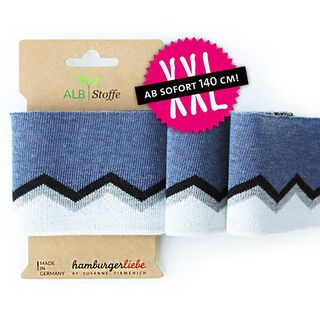 GOTS Biologische boordstof CUFF ME ICON [140 cm | 8 cm] | Albstoffe | Hamburger Liebe, 