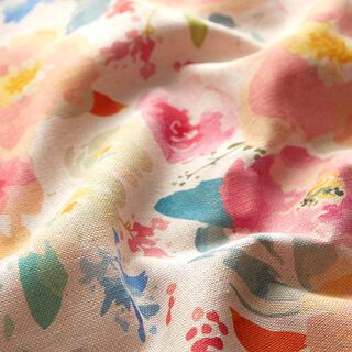 Decostof Digitale print Aquarelbloemen, 