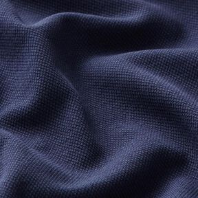 Katoenjersey Piqué fijn – marineblauw, 