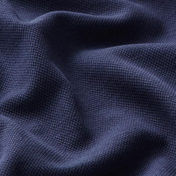 Katoenjersey Piqué fijn – marineblauw,  image number 2