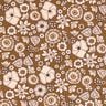 Katoenen stof Cretonne Retrobloemen – olijf/roos,  thumbnail number 1