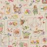 Decostof Half panama Pasen-collage – natuur/roze,  thumbnail number 1