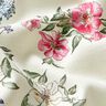 Panama stretch grote bloemen – creme/intens roze,  thumbnail number 2